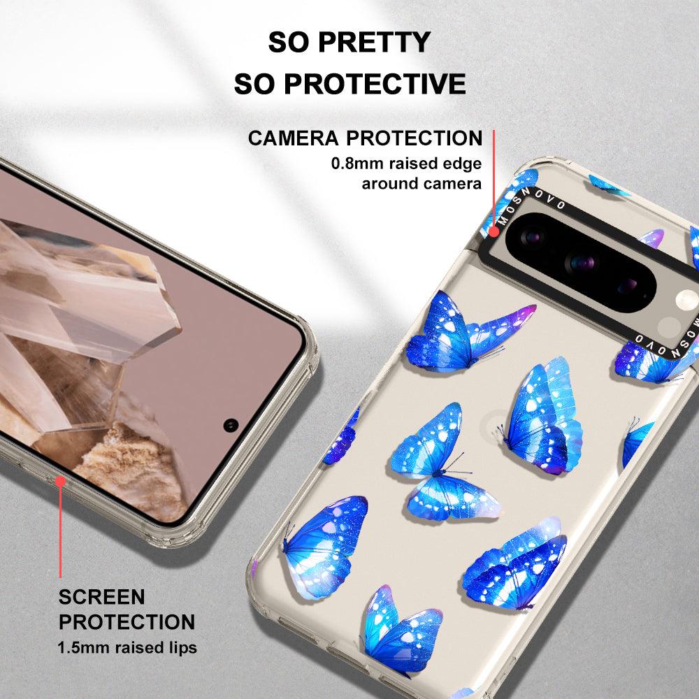 Stunning Blue Butterflies Phone Case - Google Pixel 8 Pro Case - MOSNOVO