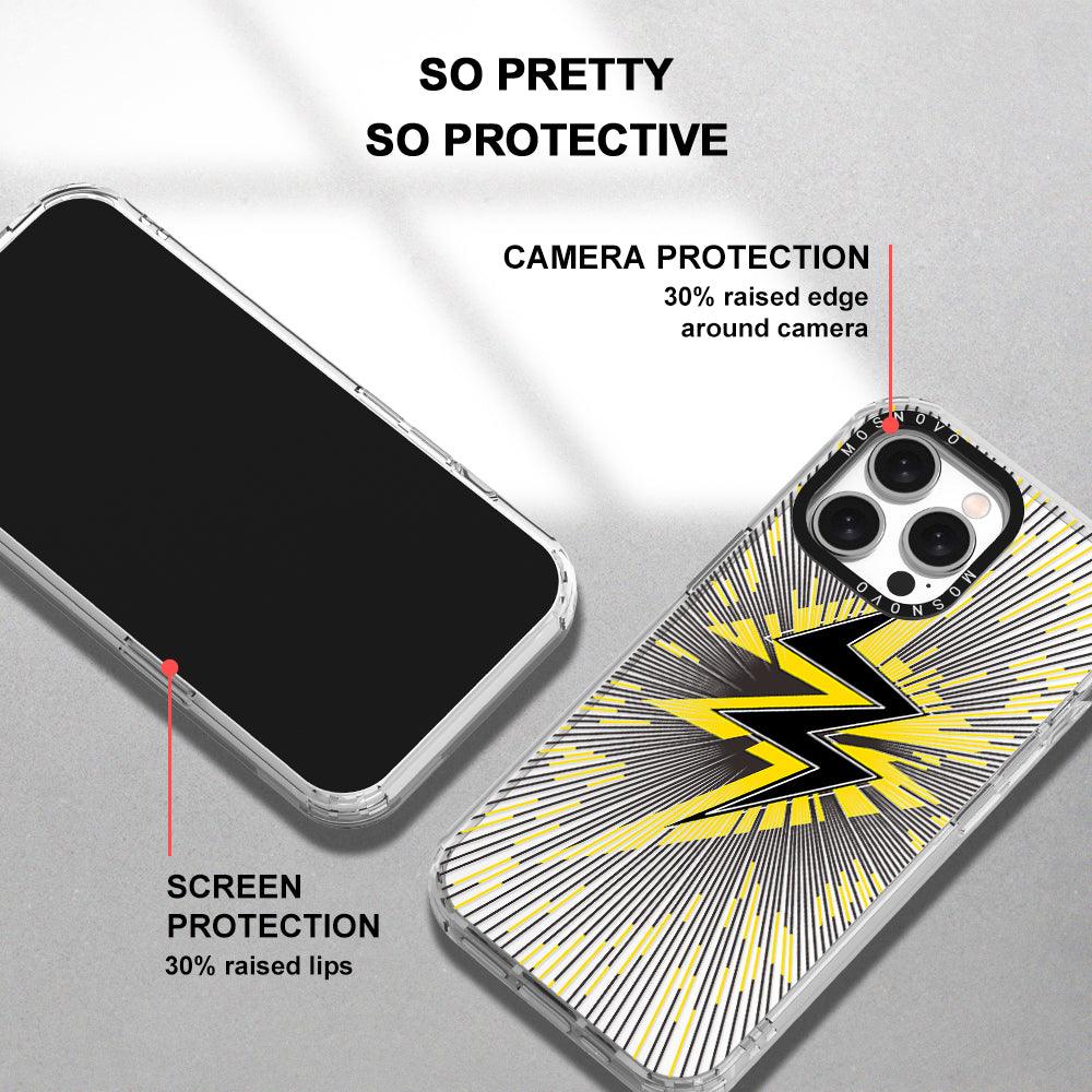 Lightning Bolt Phone Case - iPhone 15 Pro Max Case - MOSNOVO