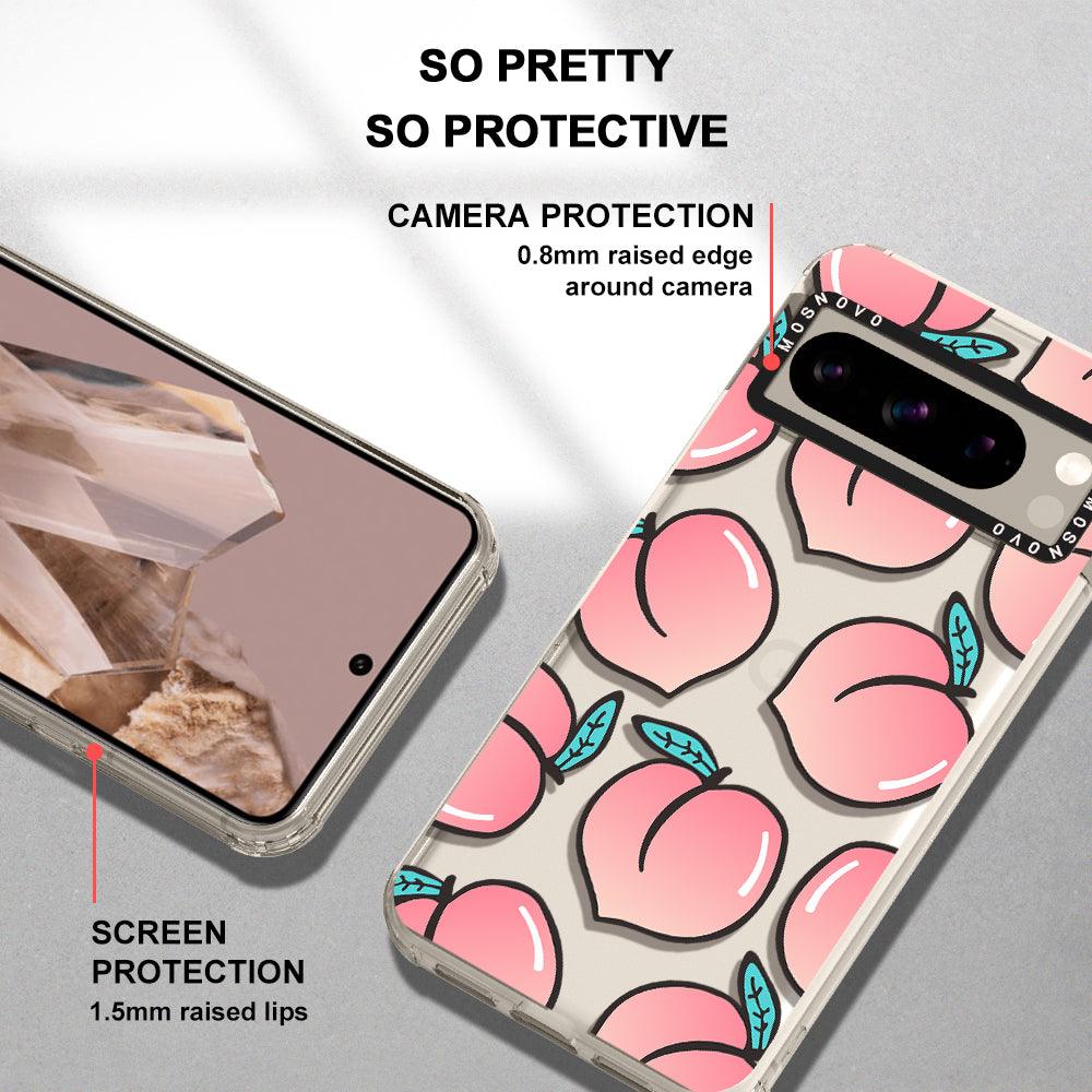 Cute Peach Phone Case - Google Pixel 8 Pro Case