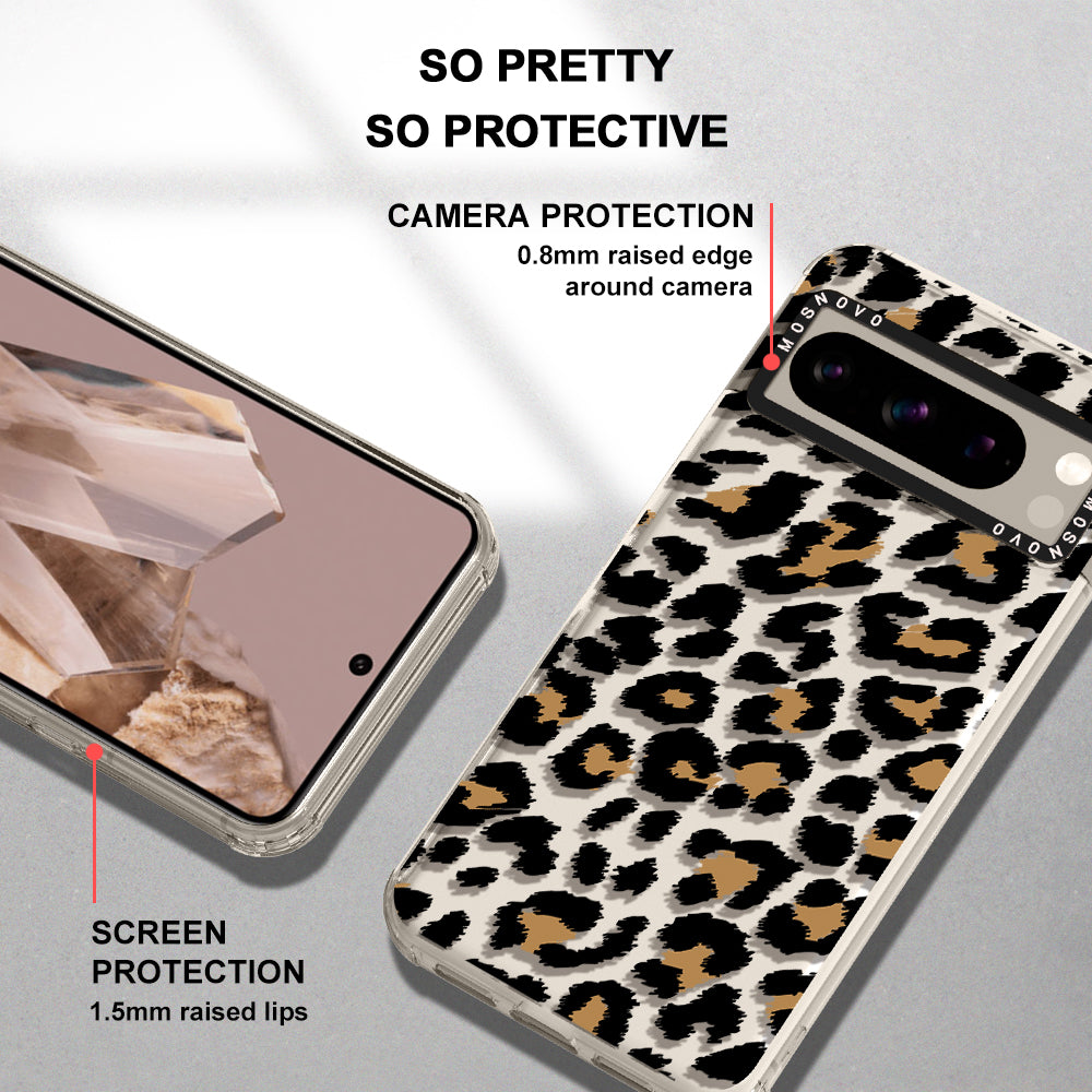 Leopard Print Phone Case - Google Pixel 8 Pro Case - MOSNOVO