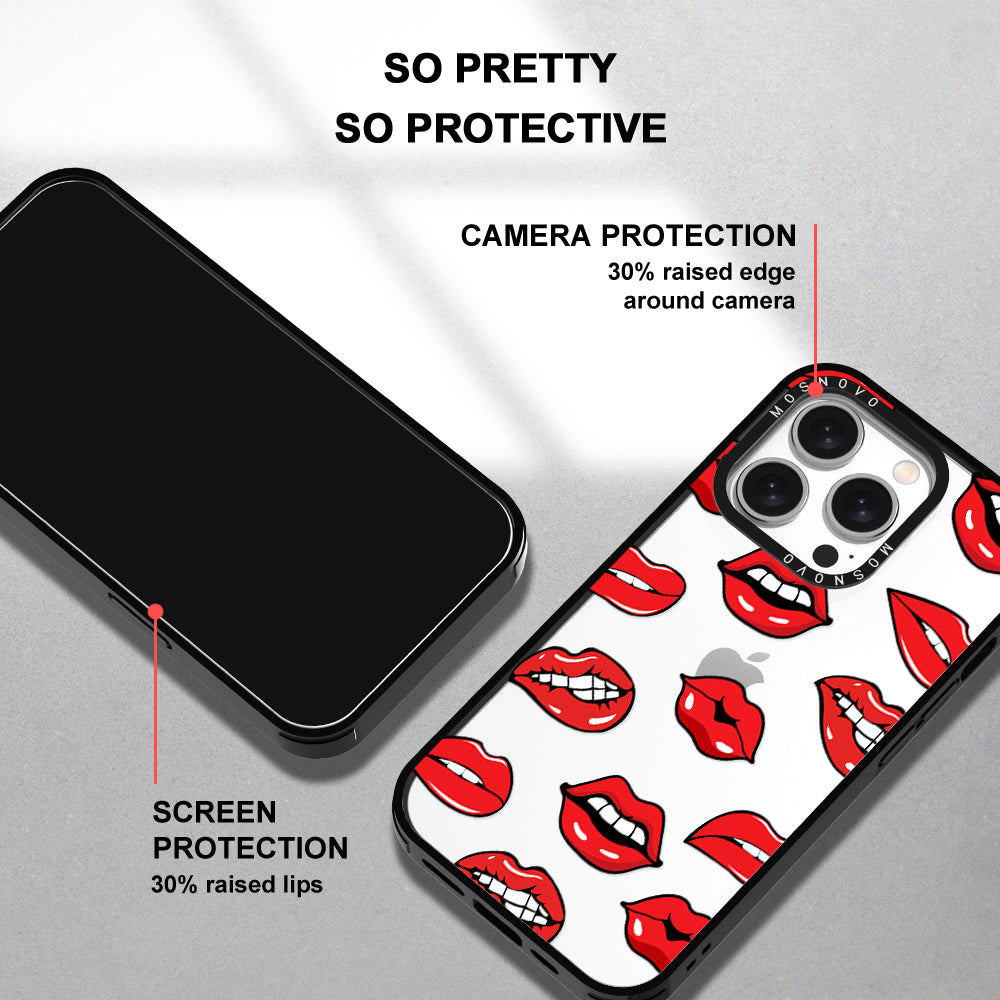 Hot Lips Phone Case - iPhone 15 Pro Case - MOSNOVO