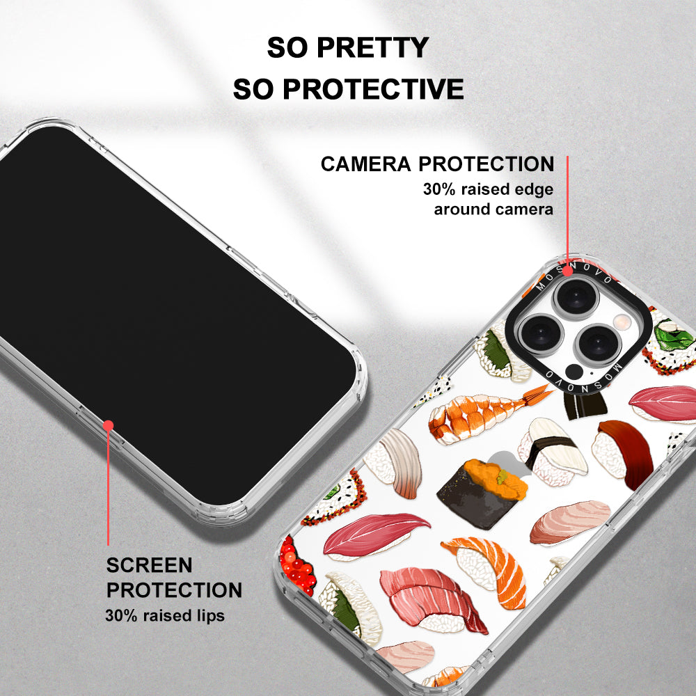 Mixed Sushi Phone Case - iPhone 15 Pro Max Case - MOSNOVO