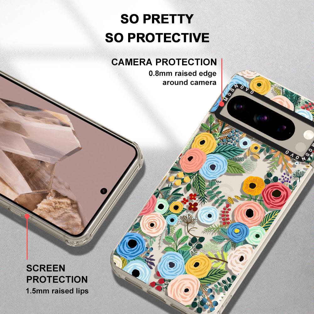 Pastel Perfection Flower Phone Case - Google Pixel 8 Pro Case - MOSNOVO