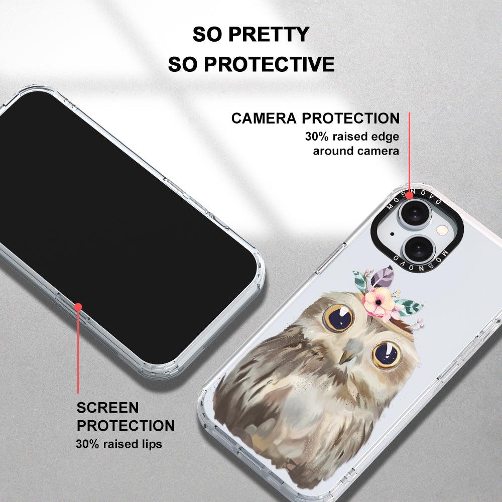 Cute Owl Phone Case - iPhone 15 Case - MOSNOVO