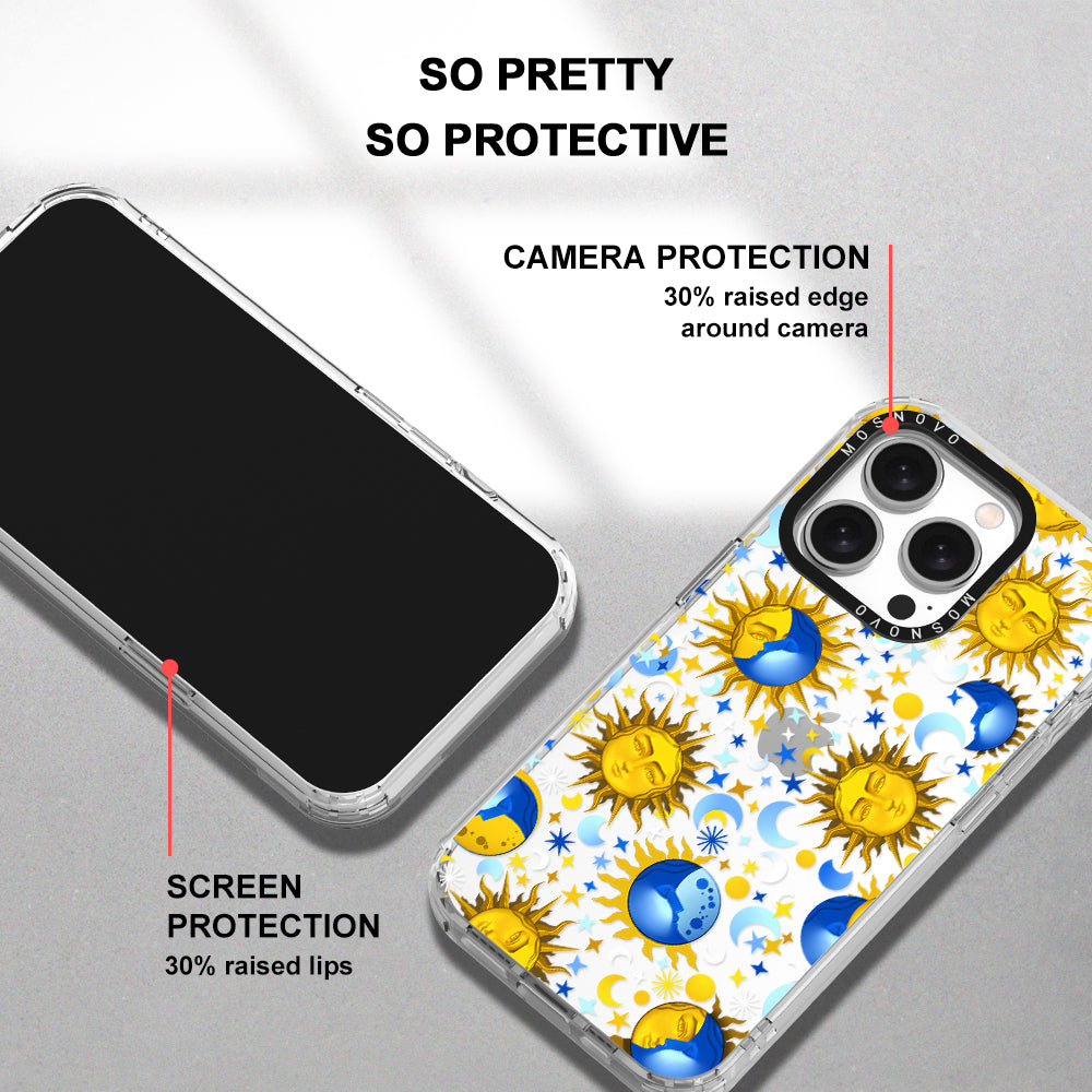 Sun and Moon Phone Case - iPhone 15 Pro Case - MOSNOVO