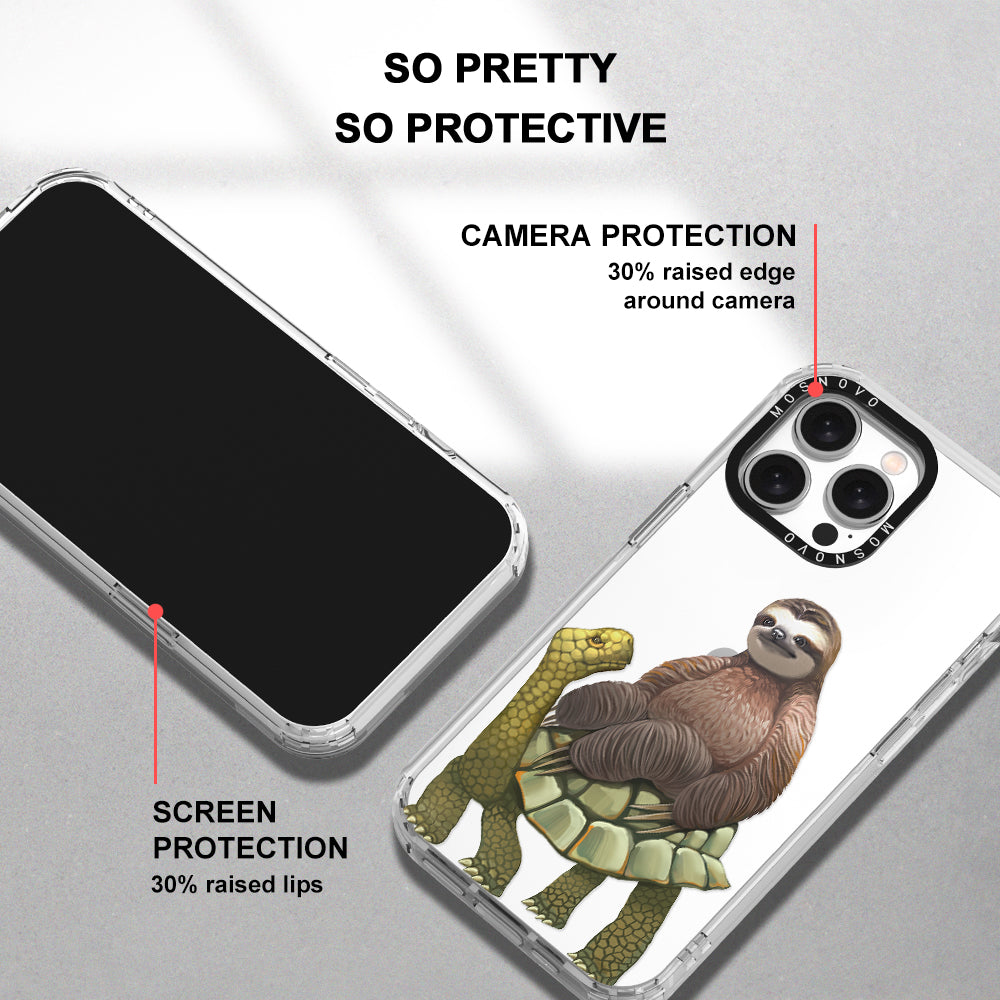 Sloth Turtle Phone Case - iPhone 15 Pro Max Case - MOSNOVO