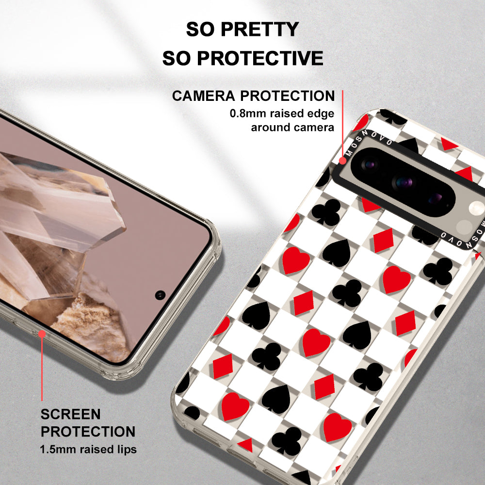 Checker Poker Phone Case - Google Pixel 8 Pro Case - MOSNOVO