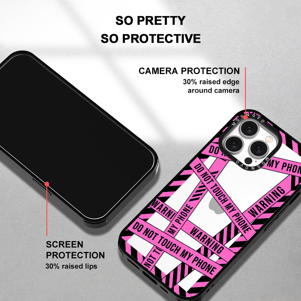 Do Not Touch My Phone Phone Case - iPhone 15 Pro Max Case - MOSNOVO