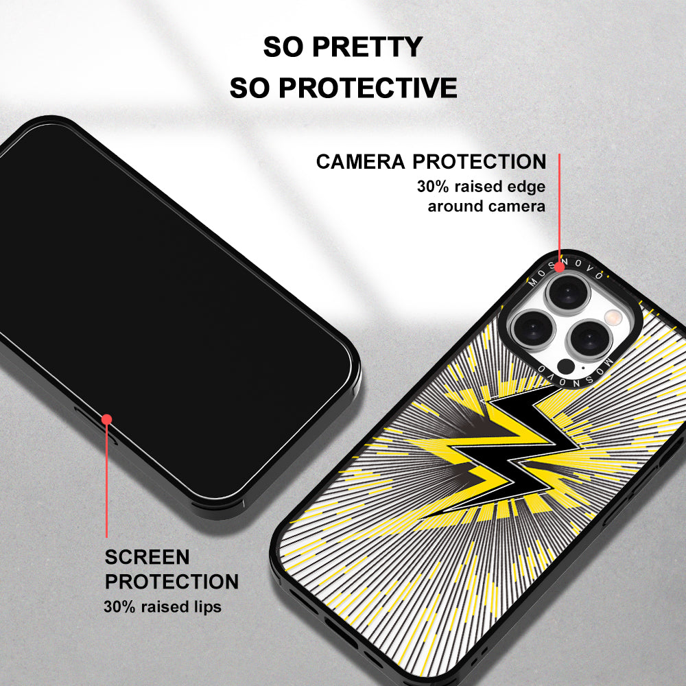 Lightning Bolt Phone Case - iPhone 15 Pro Max Case - MOSNOVO