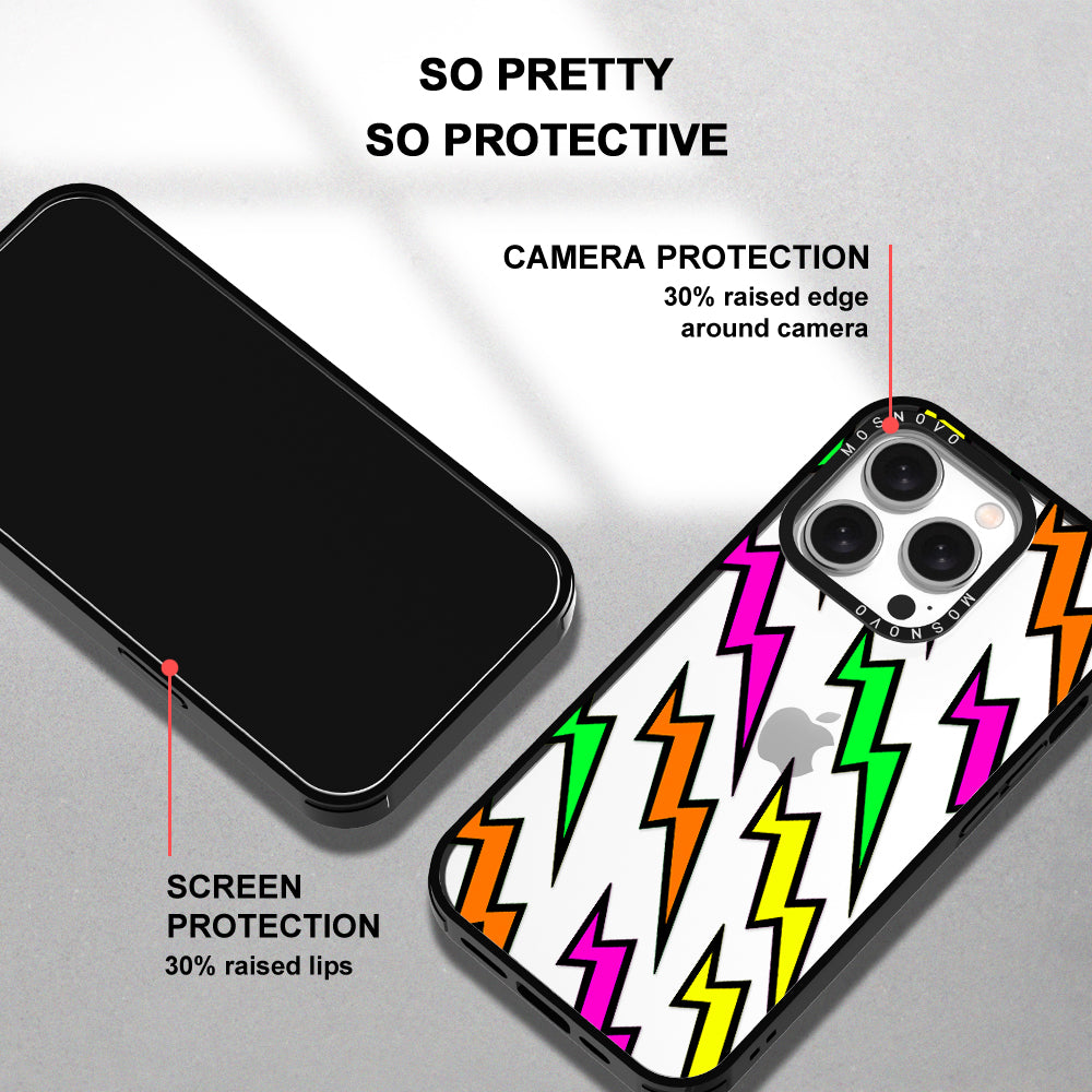 Colorful Lightning Phone Case - iPhone 15 Pro Case - MOSNOVO