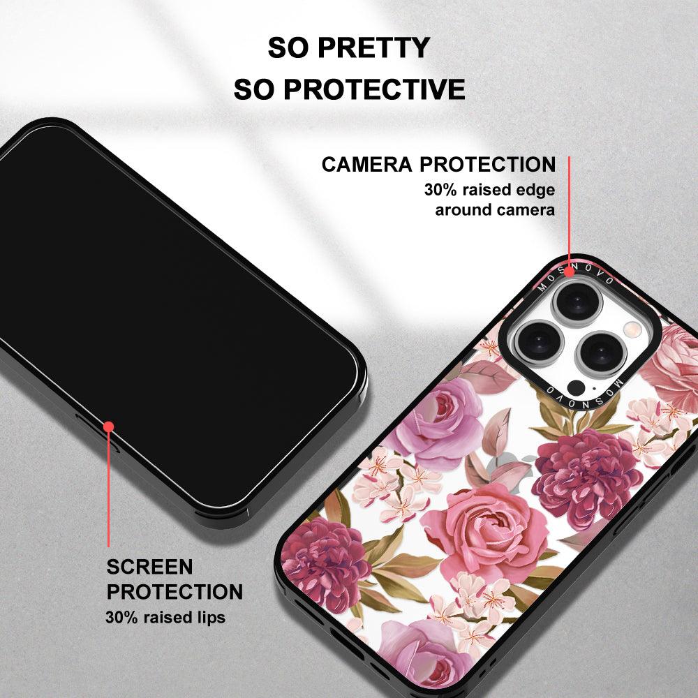 Blossom Flowe Floral Phone Case - iPhone 15 Pro Case - MOSNOVO