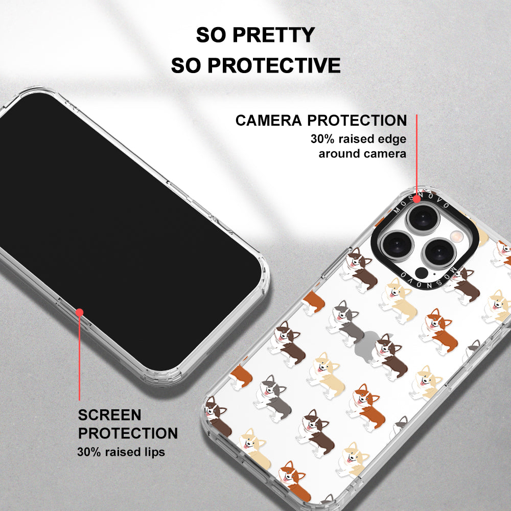 Cute Corgi Phone Case - iPhone 15 Pro Max Case - MOSNOVO