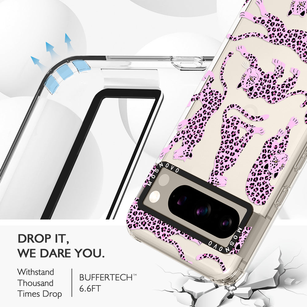 Pink Leopard Phone Case - Google Pixel 8 Pro Case - MOSNOVO