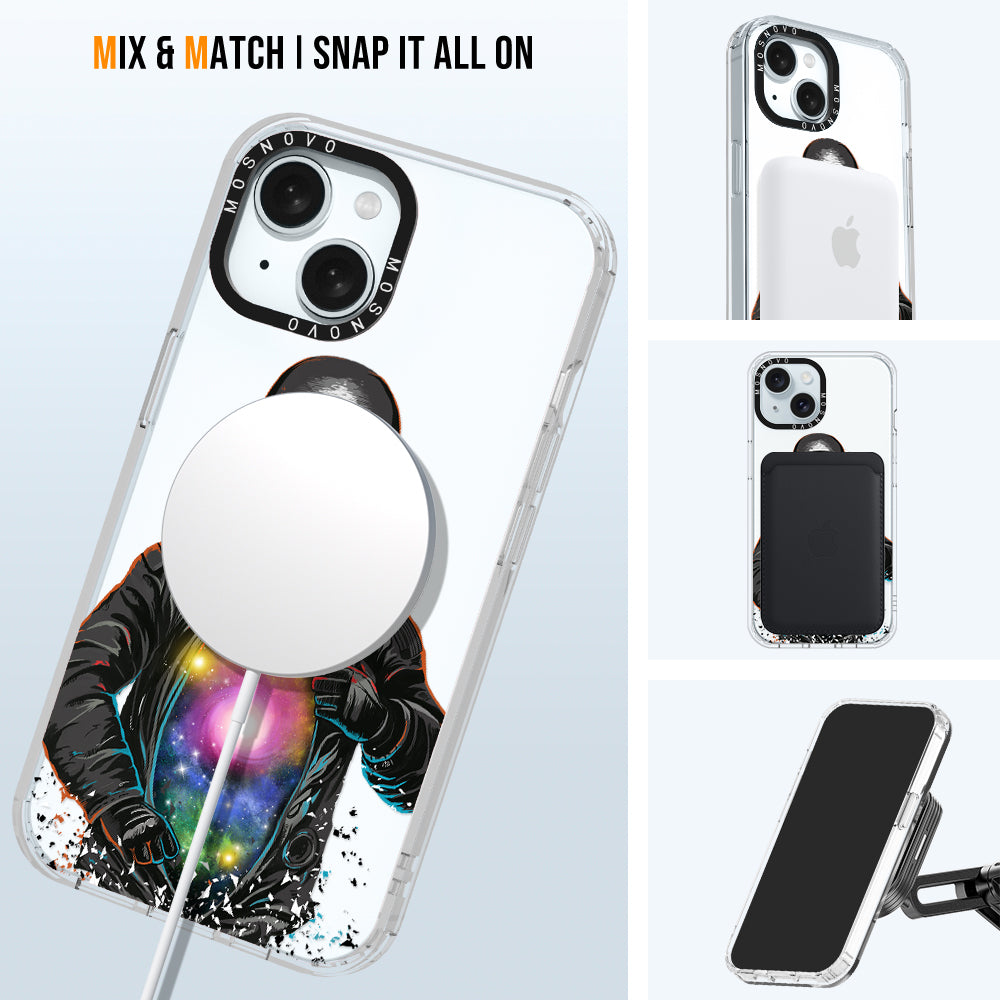 Mystery Astronaut Phone Case - iPhone 15 Plus Case - MOSNOVO