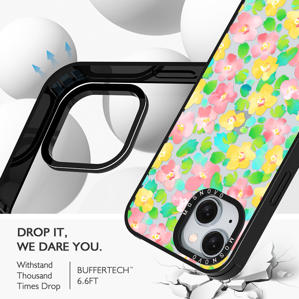 Floral Print Phone Case - iPhone 15 Case - MOSNOVO