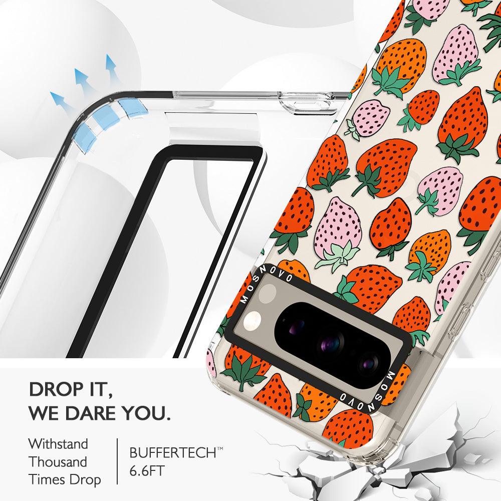 Cute Strawberry Phone Case - Google Pixel 8 Pro Case - MOSNOVO