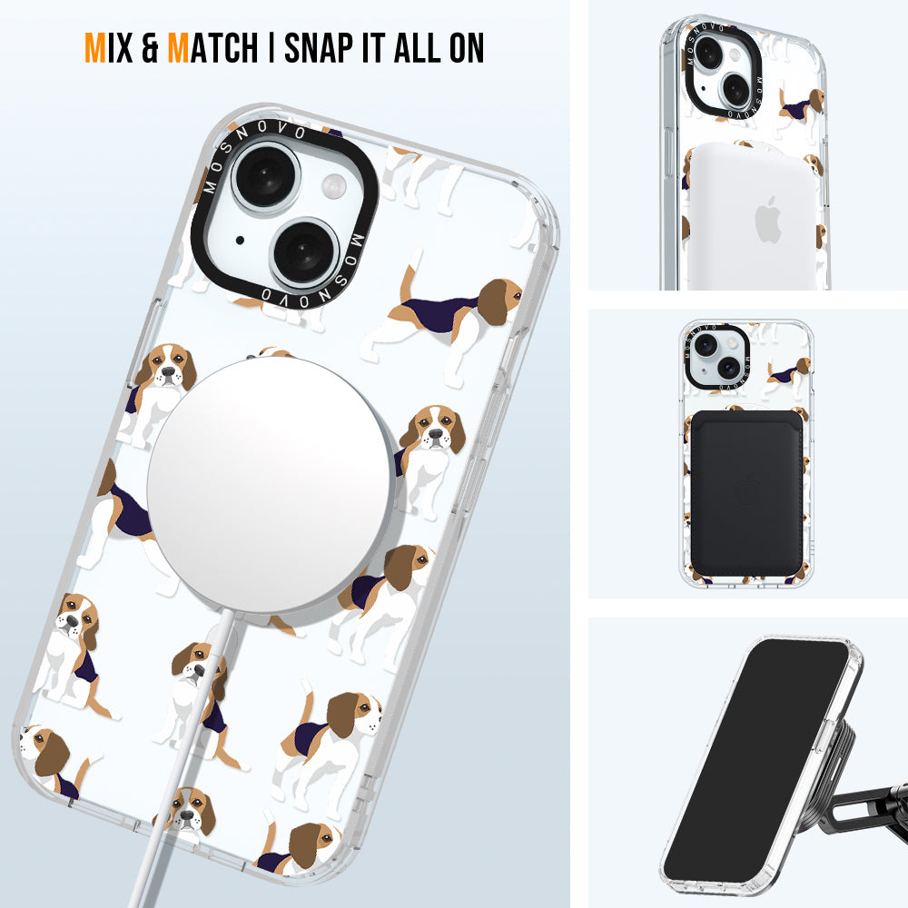 Cute Beagles Phone Case - iPhone 15 Case - MOSNOVO