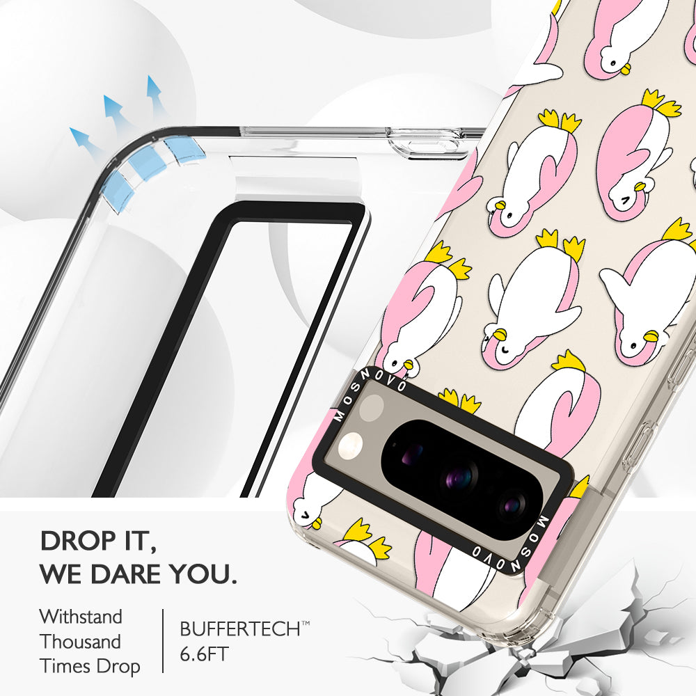 Pink Penguins Phone Case - Google Pixel 8 Pro Case - MOSNOVO