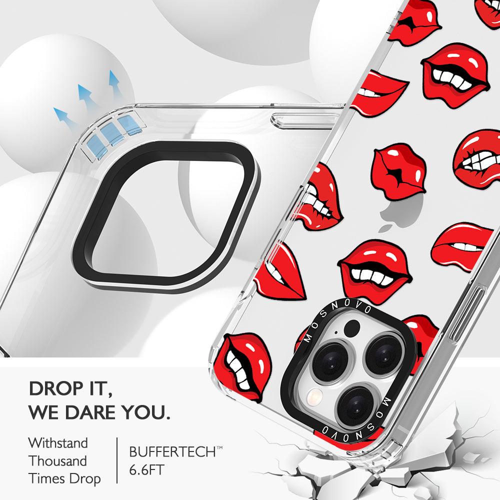 Hot Lips Phone Case - iPhone 15 Pro Max Case - MOSNOVO