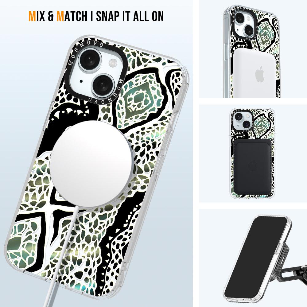 Jade Snake Phone Case - iPhone 15 Case - MOSNOVO