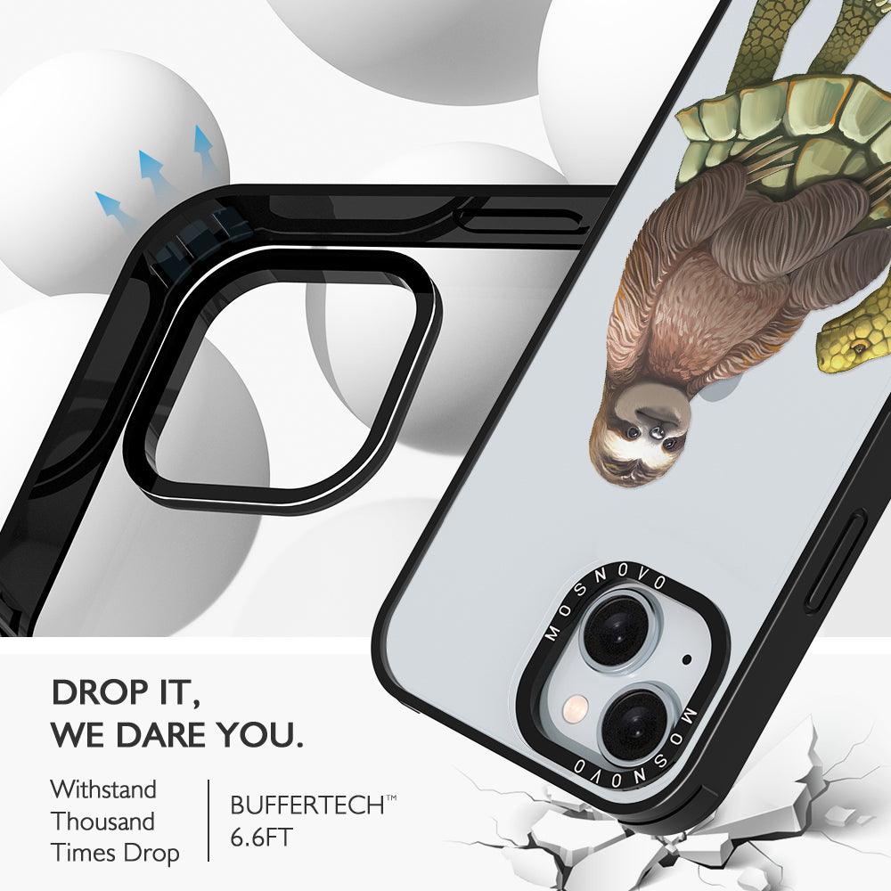 Sloth Turtle Phone Case - iPhone 15 Case - MOSNOVO