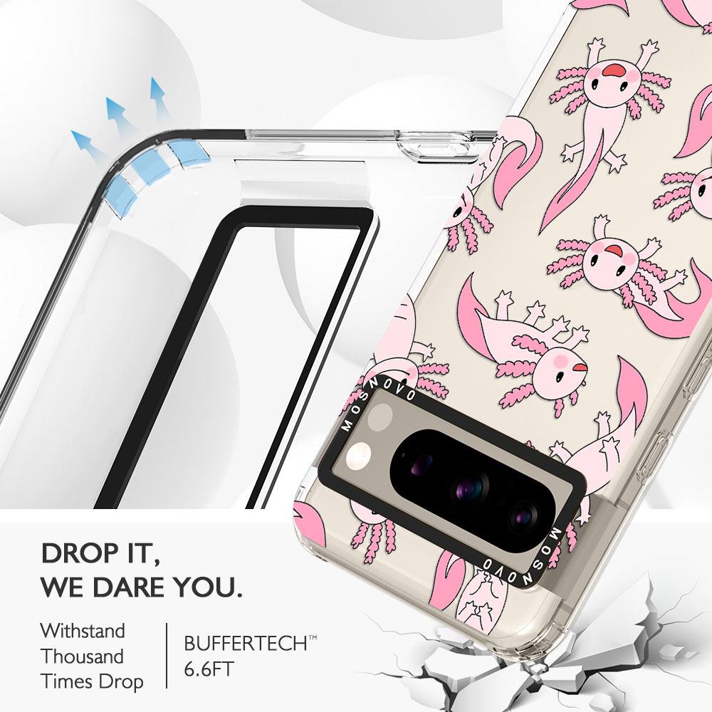 Pink Axolotl Phone Case - Google Pixel 8 Pro Case