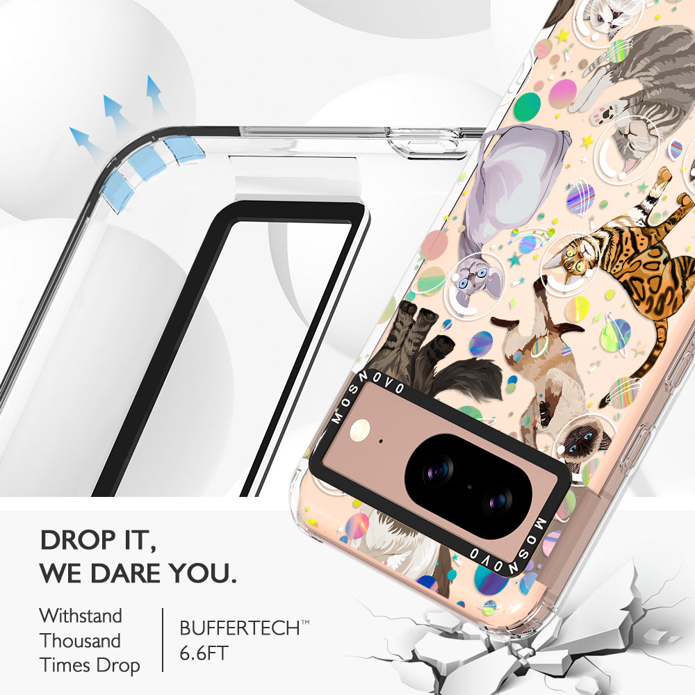 Space Cat Phone Case - Google Pixel 8 Case - MOSNOVO