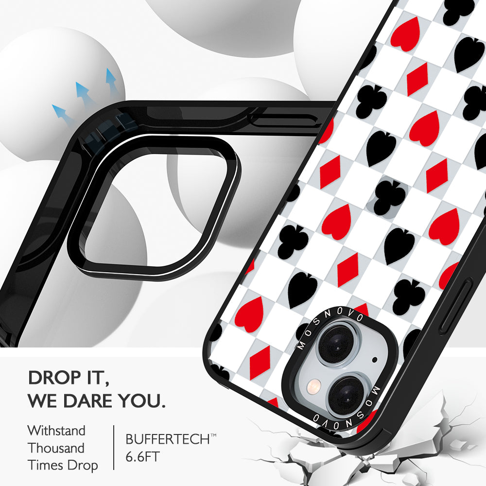 Checker Poker Phone Case - iPhone 15 Case - MOSNOVO