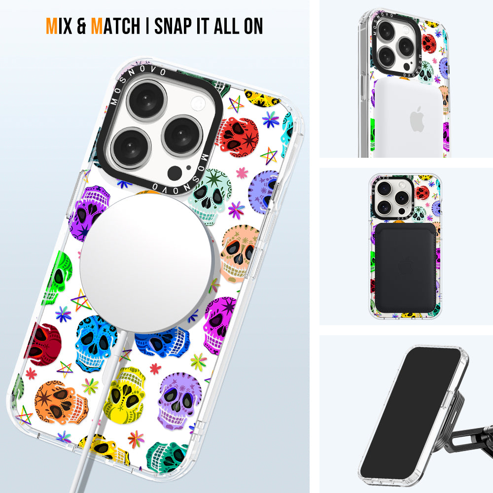 Skull Phone Case - iPhone 15 Pro Case - MOSNOVO