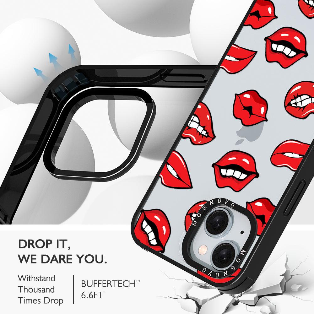 Hot Lips Phone Case - iPhone 15 Plus Case - MOSNOVO