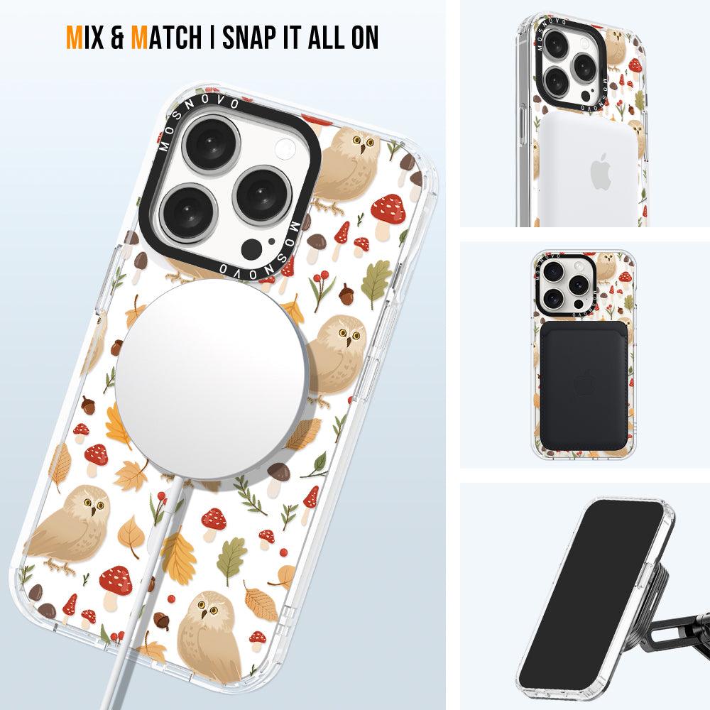 Autumn Owl Phone Case - iPhone 15 Pro Case - MOSNOVO