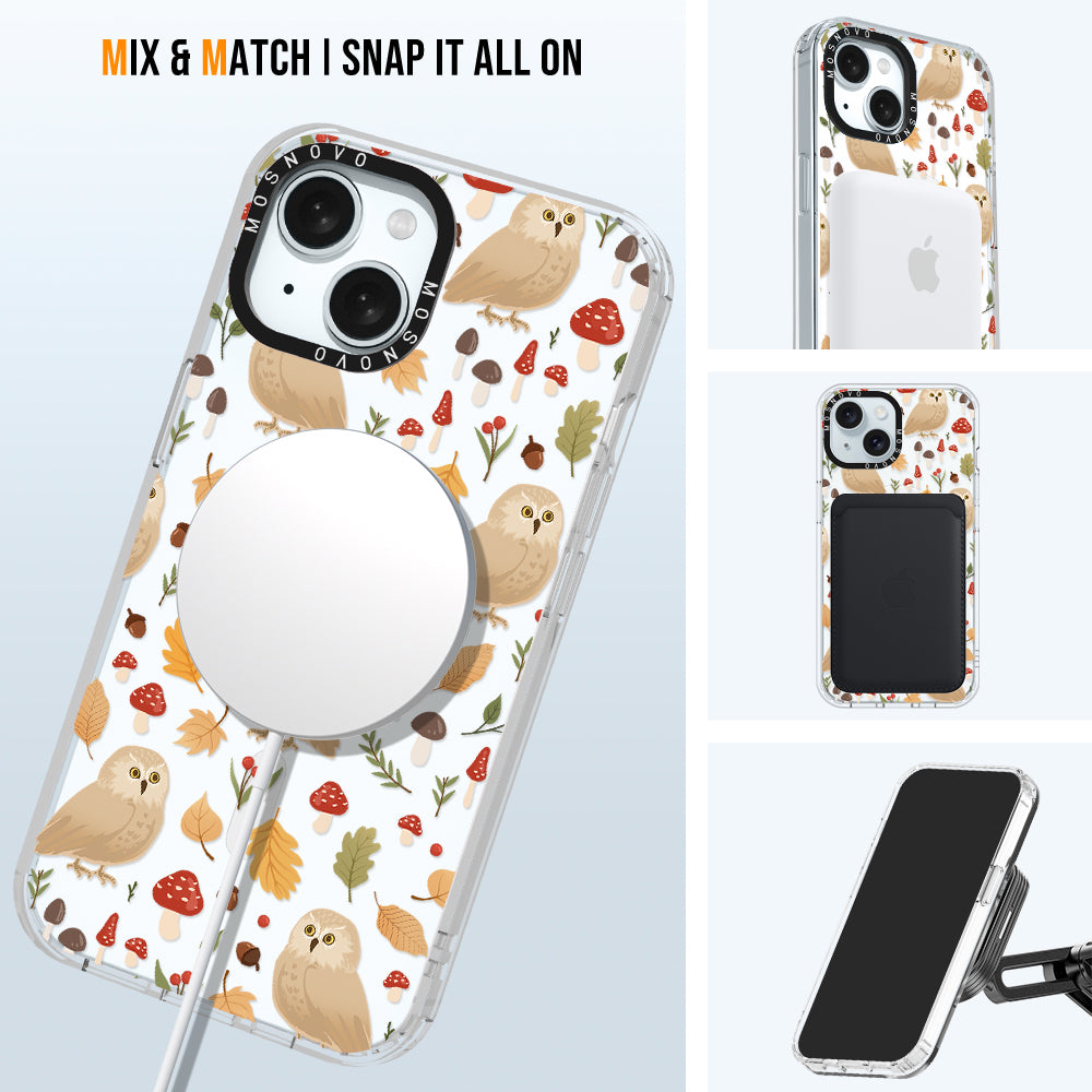 Autumn Owl Phone Case - iPhone 15 Case - MOSNOVO