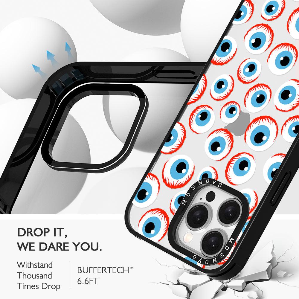 Scary Eyeball Phone Case - iPhone 15 Pro Max Case - MOSNOVO