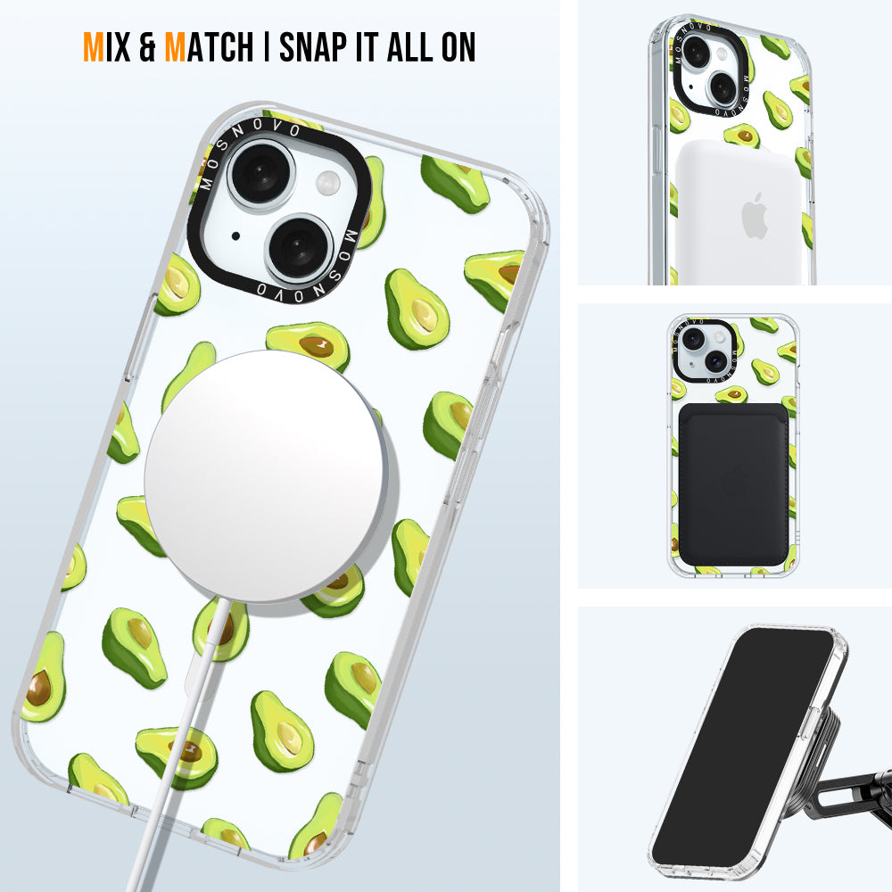 Fleshy Avocado Phone Case - iPhone 15 Case - MOSNOVO