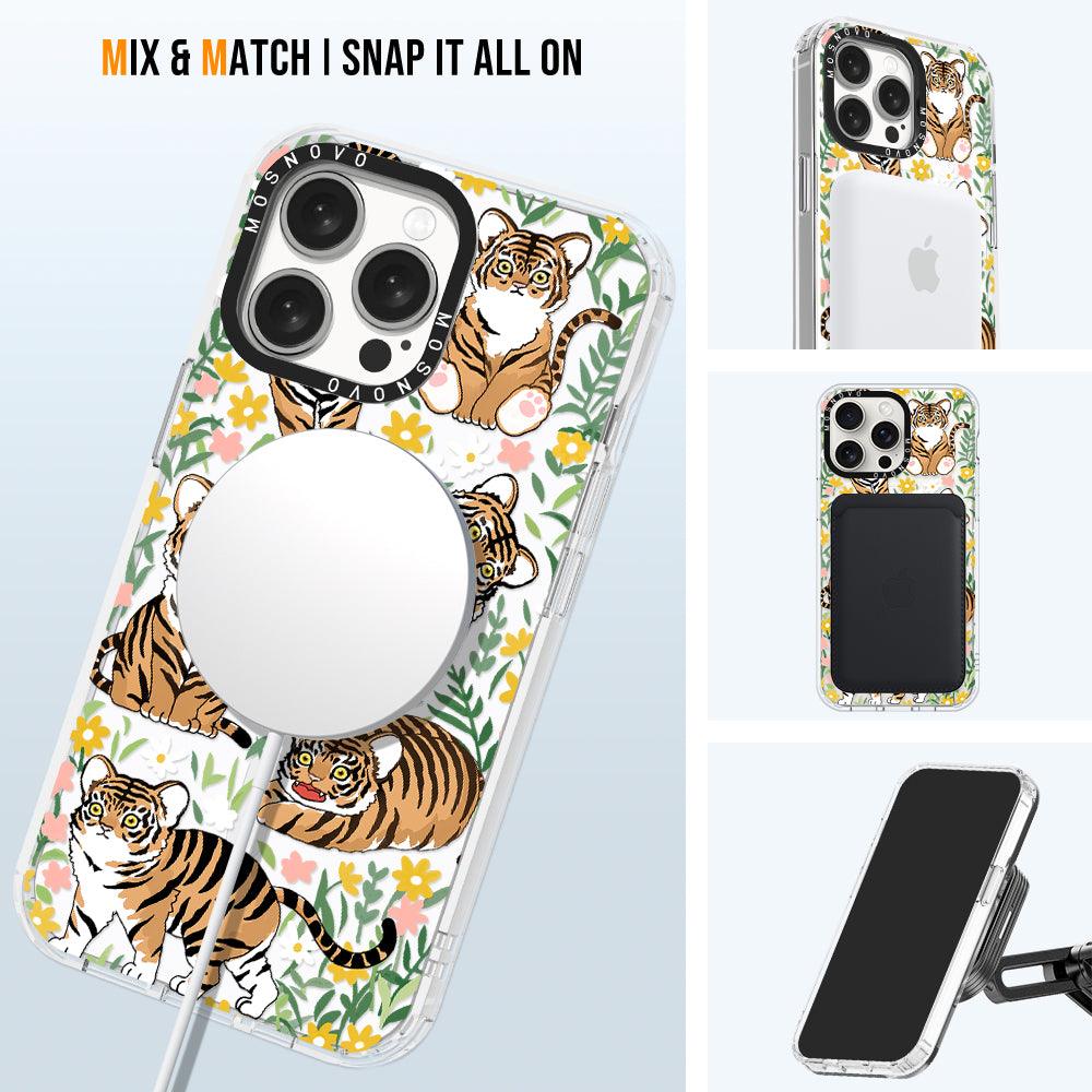 Cute Tiger Phone Case - iPhone 15 Pro Max Case - MOSNOVO