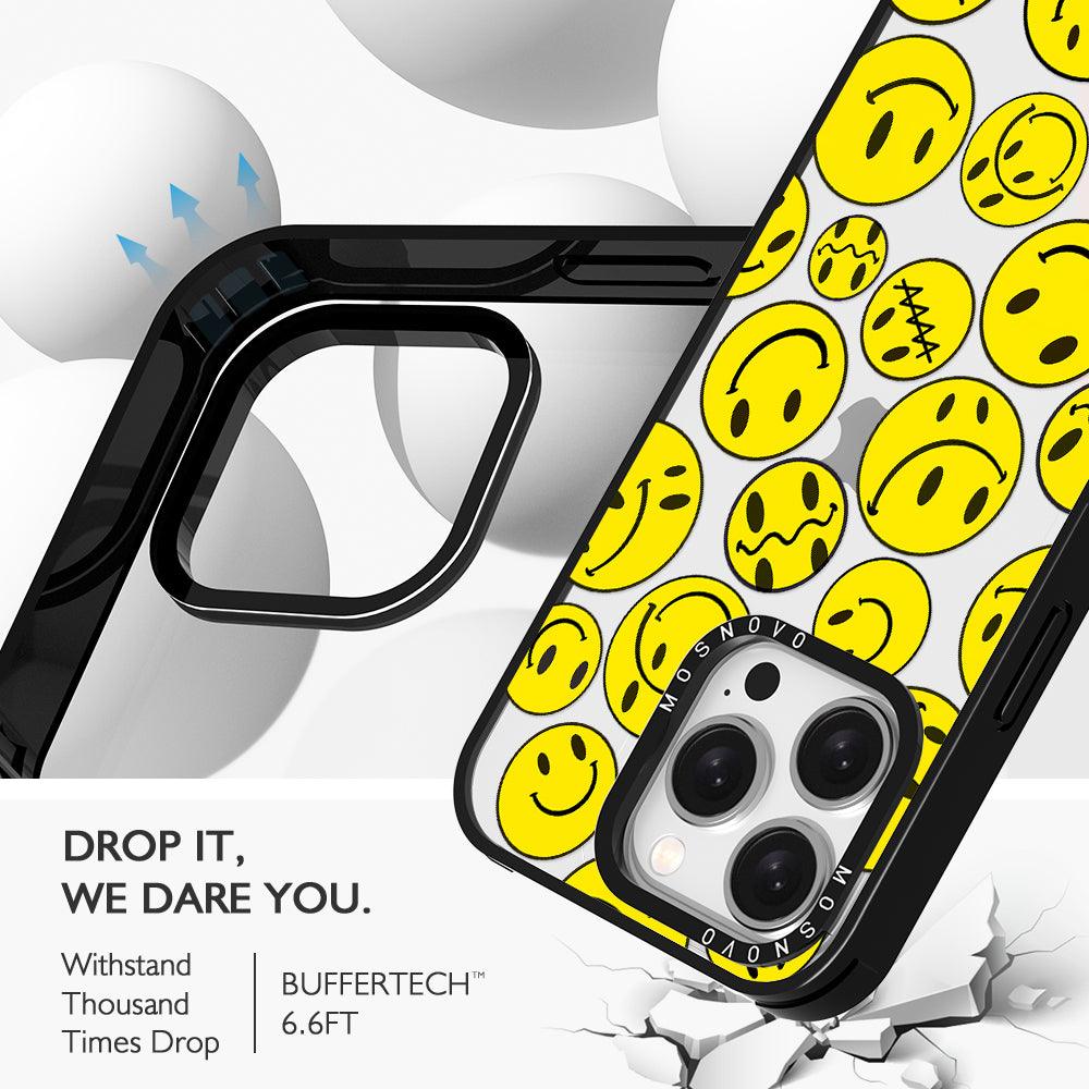 Smiley Face Phone Case - iPhone 15 Pro Case - MOSNOVO