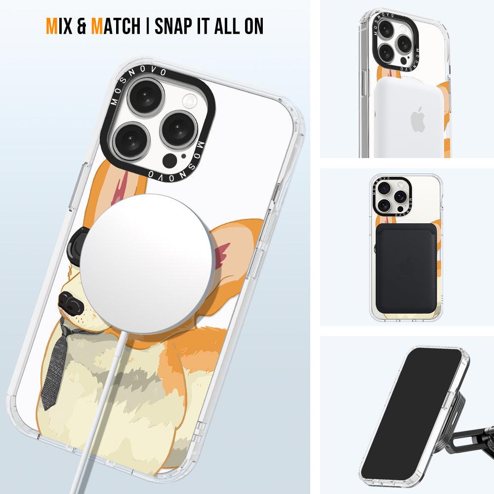 Fluffy Corgi Phone Case - iPhone 15 Pro Max Case - MOSNOVO