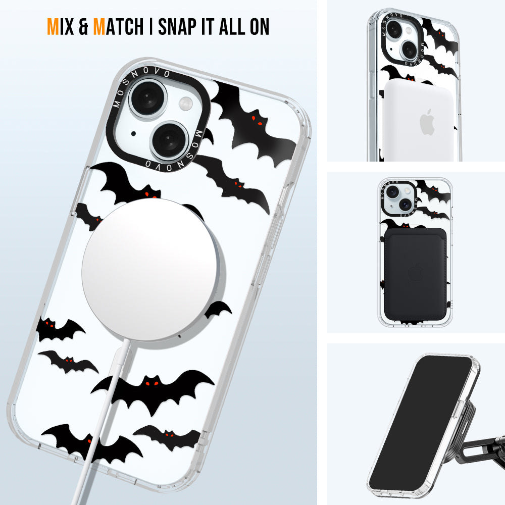 Evil Bat Phone Case - iPhone 15 Plus Case - MOSNOVO