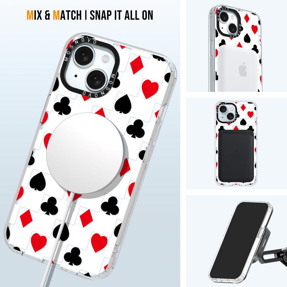 Checker Poker Phone Case - iPhone 15 Plus Case - MOSNOVO