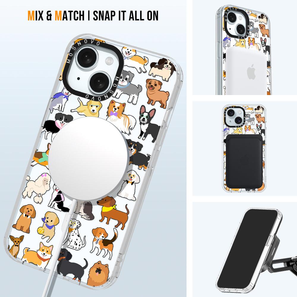 Cute Puppy Phone Case - iPhone 15 Case - MOSNOVO