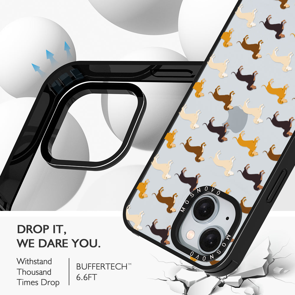 Cute Dachshund Phone Case - iPhone 15 Case Black