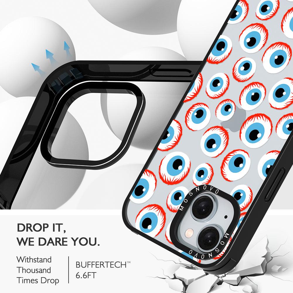 Scary Eyeball Phone Case - iPhone 15 Plus Case - MOSNOVO