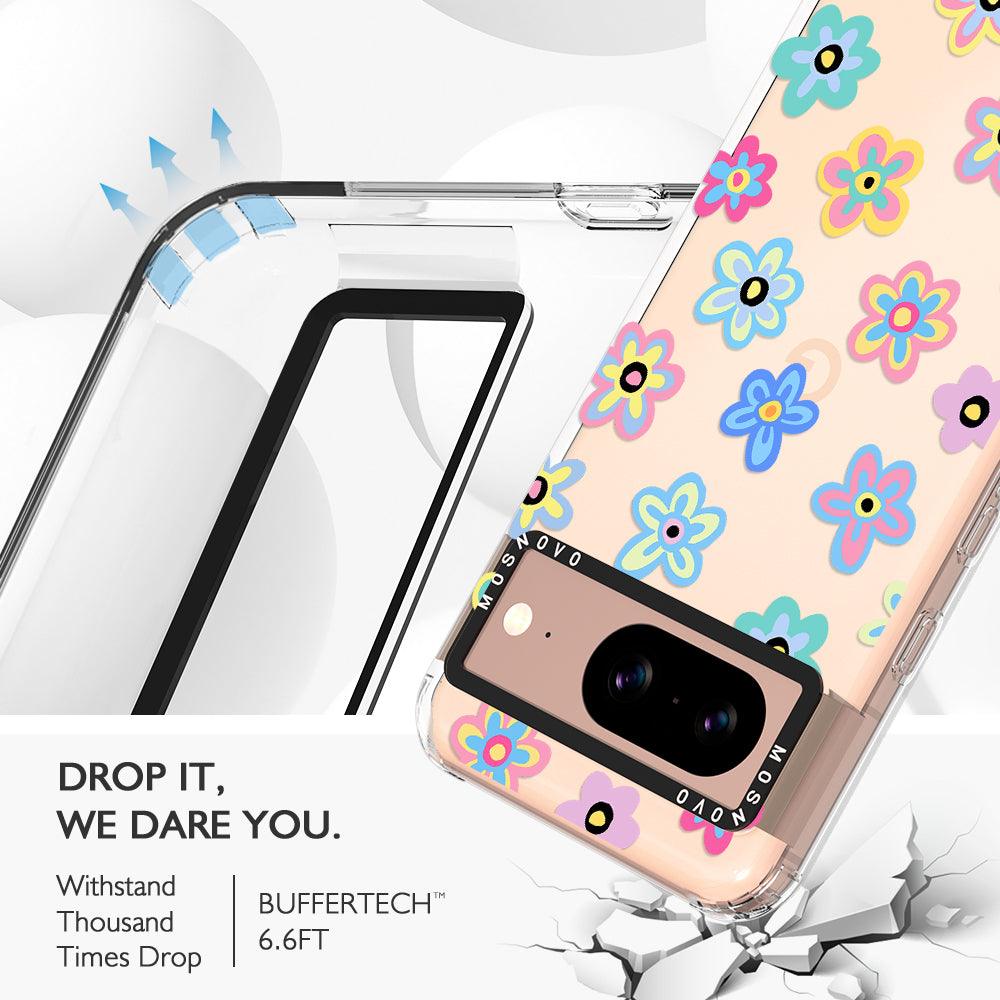 Groovy Flower Phone Case - Google Pixel 8 Case - MOSNOVO