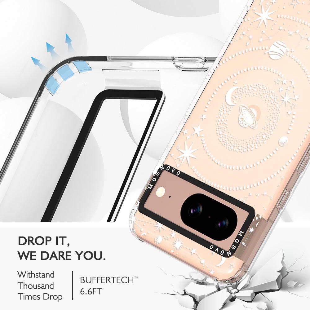 White Galaxy Phone Case - Google Pixel 8 Case - MOSNOVO