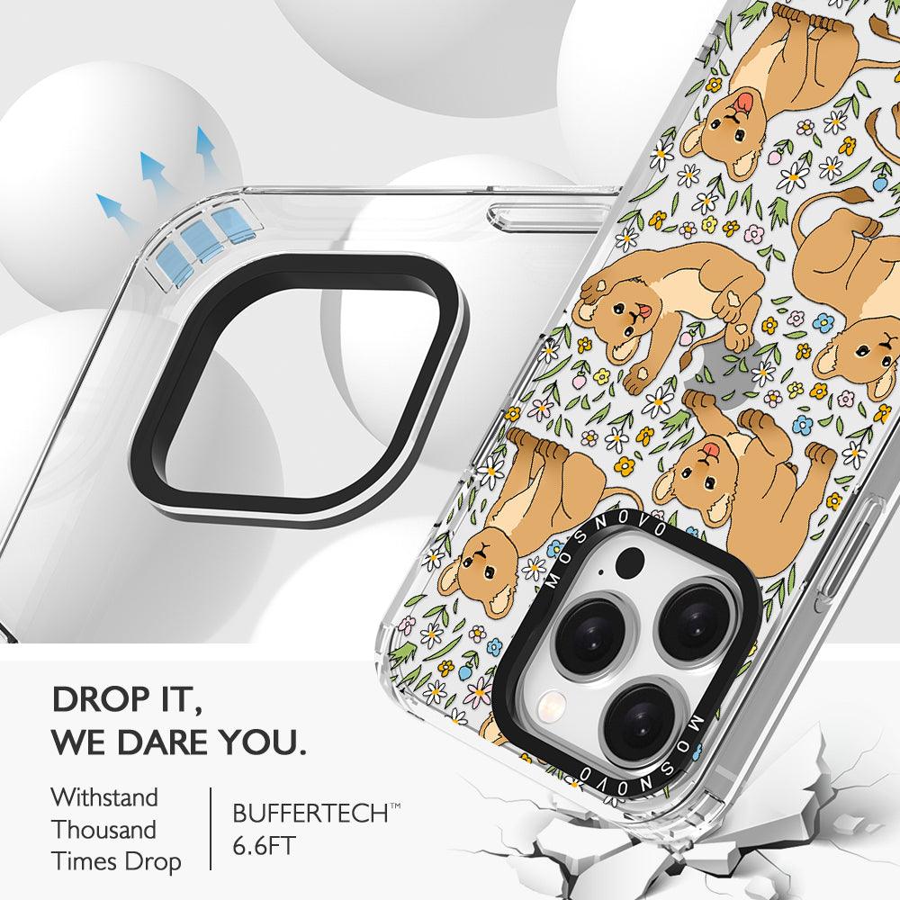 Cute Lion Phone Case - iPhone 15 Pro Case - MOSNOVO