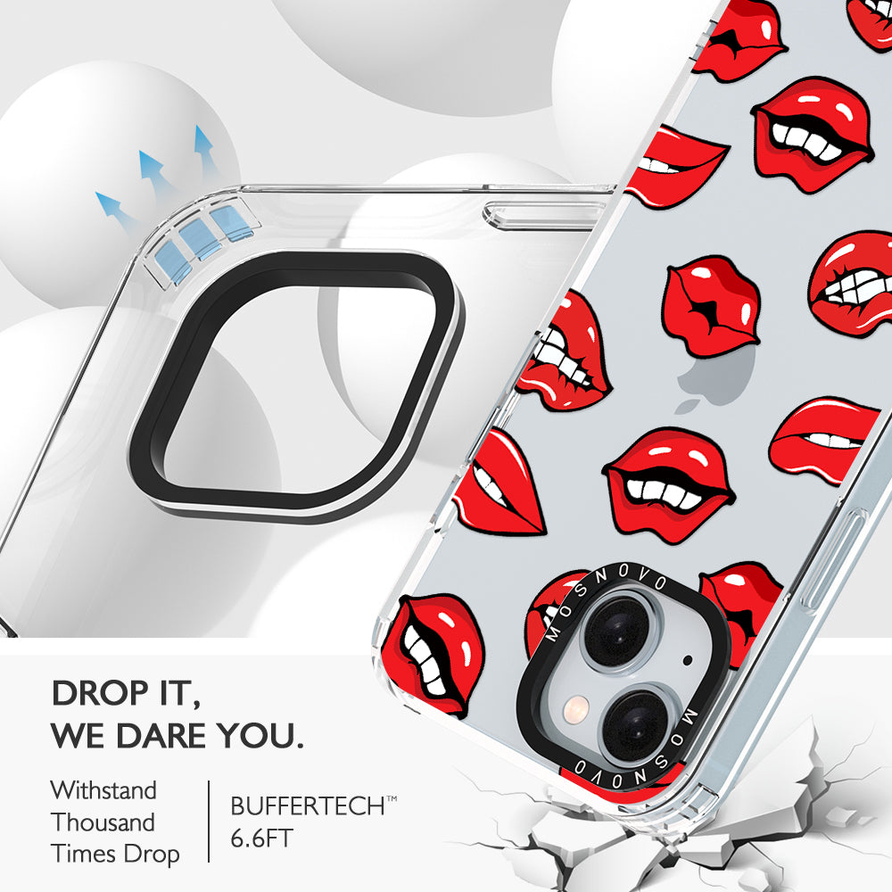 Hot Lips Phone Case - iPhone 15 Plus Case - MOSNOVO