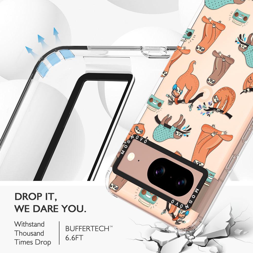 Musical Sloth Phone Case - Google Pixel 8 Case - MOSNOVO