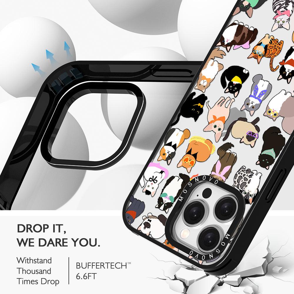 Cute Cat Phone Case - iPhone 15 Pro Max Case - MOSNOVO