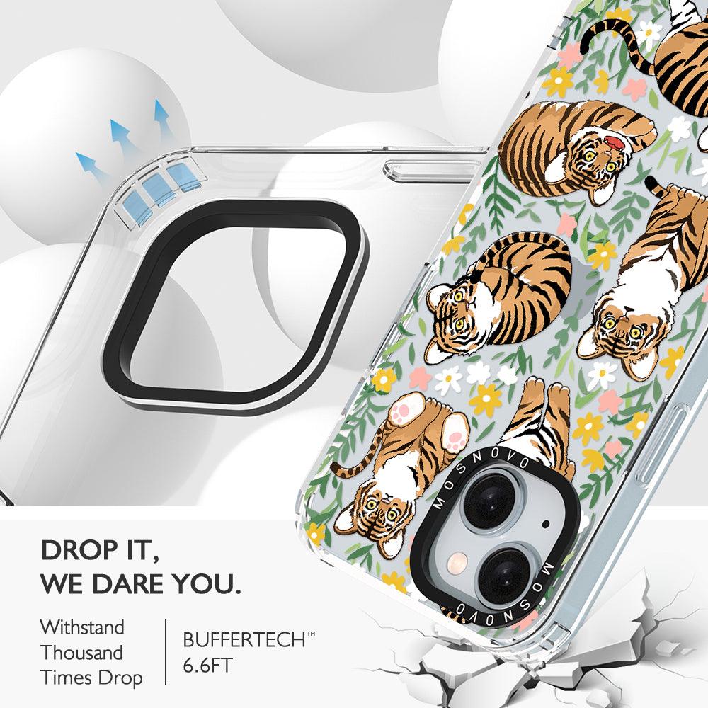 Cute Tiger Phone Case - iPhone 15 Case - MOSNOVO