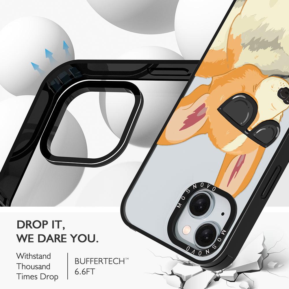 Fluffy Corgi Phone Case - iPhone 15 Plus Case - MOSNOVO